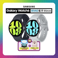 三星 Galaxy Watch 6 44mm 不鏽鋼錶殼 矽膠錶帶 智慧手錶 黑色