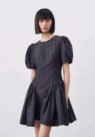 Urban Revivo Textured Ruffle Dress