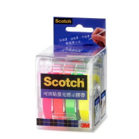 【角落文房】3M Scotch  812 可再貼 可再貼螢光標示膠帶