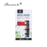 12 Color Watercolor Acrylic Glass Textile Advertising Liquid Paint Suit ed 25ml Painted Graffiti Sup