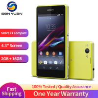 Original Sony Xperia Z1 Compact D5503 Android 2GB RAM 4.3" 20.7MP 3G/4G Quad-Core WIFI GPS 16GB Storage Mobile phone