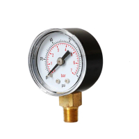 Dial Type Pressure Gauge for w/ High Stability Bottom Mount 1/8\ BSPT 15/30/60/100/160 /200/300 PSI