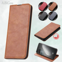 For Vivo V23 PRO S12 Y21 Y20 Y17 Y3 Z5X Luxury Leather Case Flip Magnetic Retro Cover IQOO 9 8 X27 Pro V15 S1 Z1 Pro Book Bag