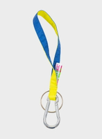 荷蘭 Susan Bijl 雙色登山鉤鑰匙圈 (螢光黃/就是藍)