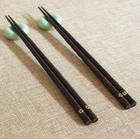 創意日式和風竹筷 筷子天然碳化ZAKKA 一朵金花筷 筷子木筷 餐具