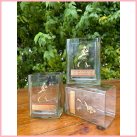 แก้วตัดจากขวด Johnnie Walker Red Label คําแนะนําผลิตภัณฑ์ใหม่ของเดือนนี้