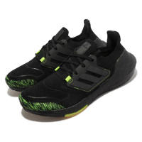 【adidas 愛迪達】慢跑鞋 Ultraboost 22 男鞋 黑 黃 綠 緩震 襪套式 運動鞋 愛迪達(GX5915)