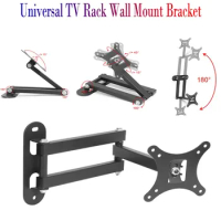 Universal Wall Mount Telescopic Bracket Load Bearing 30KG for Monitor TV 17 to 32 inch Adjustable Angle Holder Expansion Stand
