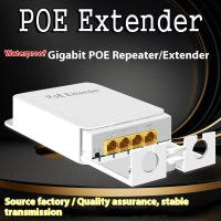 Pengulang Pemanjang POE Luaran, 1 Keping, 100 / 1000Mbps, IP55, VLAN 44-57V, Sesuai untuk Kamera POE