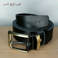 Ikat Pinggang Kulit Asli Pria Laki-laki Keren dan Modis dengan 3 Varian Warna Coklat, Hitam, dan Tan
