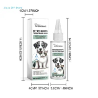 100ml Cats Dogs Eye Drop Dogs Care Eye Cleansing Drop Pet Eye Tear Stain Removers Dogs Eye Healthy Caring Grooms Liquid C9GA