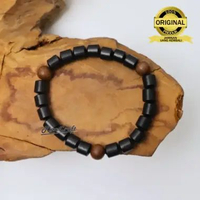 Rizacraft Gelang Kayu Galih Kelor Hitam Asli Wanita Pria Keren Vintage Original 100%