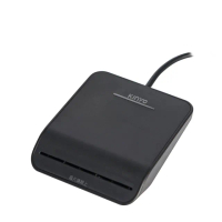 【KINYO】USB ATM金融晶片讀卡機 斜角加長版1.6M(自然人憑證/網路報稅/轉帳 KCR-6155)