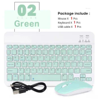 10inch Mini Wireless Bluetooth Mouse BT Portugue Keyboard For iPad 7th Air 2 generation Phone Tablet Portable For Huawei Android