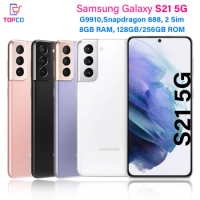 Samsung Galaxy S21 5G G9910 128G/256GB ROM Unlocked Cell Phone 6.2" Octa Core 8GB RAM Dual SIM Triple Rear Cameras Snapdragon888