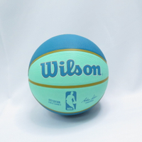 Wilson WZ4024204XB7 NBA 城市系列 橡膠 7號籃球 黃蜂隊 藍綠【iSport愛運動】