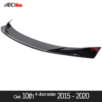 ABS Gloss Black Plastic Rear Lid Spoiler Boot Wing for Honda Civic X 10th 4-Door Sedan 2015 - 2020 FC1 FC2 FC5 FC6 FC7 FC8 FC9