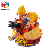 MegaHouse Original Dragon Ball Anime Figure DX Son Goku RE BIRTH Action Figure Toys for Kids Gift Collectible Model Ornaments