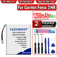 HSABAT 1200mAh 361-00034-02 Battery For Garmin Fenix 3,Fenix 3 HR Fenix3 GPS sports watch
