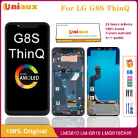 6.21" Original LCD Display For LG G8S ThinQ Touch Screen Digitizer Display Screen For LM-G810 LMG810 LMG810EAW LCD Replacement