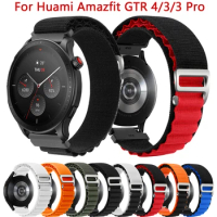 22mm Nylon Replacement Band For Huami Amazfit GTR 4 GTR4 Strap For Amazfit GTR 3 GTR3 Pro 2 2e 47mm Watch Bracelet Wristband
