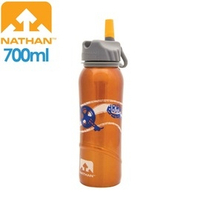 【NATHAN 美國 不鏽鋼水壺700橘】NA4036/不鏽鋼/吸管水壺/大瓶口