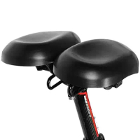 Oversized Bike Seat Adjustable Wideness Waterproof PU Leather Seat Bike Universal Replace Seat Bicycle Saddle Bike Accessories