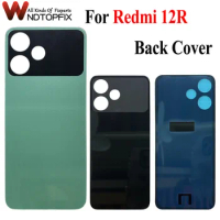 New Back Cover For Xiaomi Redmi 12R Battery Cover Door Back Housing Rear Case Replacement Parts For Redmi 12R Back Battery Door