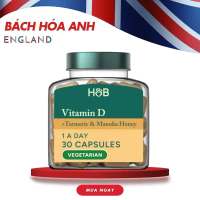 Viên uống Vitamin D Holland & Barrett Turmeric + Manuka Honey – 30 viên