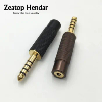 1Pcs 4.4mm 5 Pole Male to 2.5mm 4 Pole Female Earphone Jack Plug Connector for Sony PHA-2A TA-ZH1ES NW-WM1Z NW-WM1A AMP Player