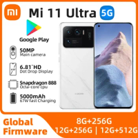 Xiaomi 11 ultra 5G Android RAM 8GB ROM 256GB Qualcomm Snapdragon 888 used phone