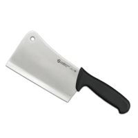 【SANELLI 山里尼】SUPRA剁刀 18CM 專業黑色 剁骨刀(158年歷史100%義大利製 設計)