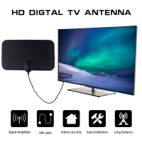 TV stick 4K for Android  HD high gain lndoor smart digital TV antenna DVB-T2 Europe and America 50miles signal receiver 2022