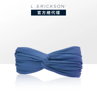 【L. ERICKSON 官方旗艦】彈性交叉髮帶 1入 〈灰藍色〉