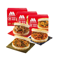 【MOS摩斯漢堡】大份量 甜燒雞肉/醬燒牛肉/咖哩牛肉/韓式豬肉 米漢堡3盒/組(6入/盒)