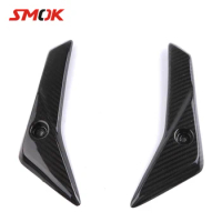 SMOK Motorcycle Carbon Fiber Wind Deflector Windscreen Windshield Upper Side Panel Cover For Yamaha T max 530 Tmax 530