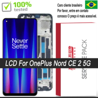 Original 6.43 " AMOLED LCD For OnePlus Nord CE 2 5G Display Touch Screen Digitizer Assembly For OnePlus Nord CE2 5G IV2201 LCD
