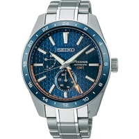 SEIKO 精工錶-黑牌款-Presage 新銳系列 Aitetsu GMT機械腕錶 6R64-00C0B(SPB217J1)-42mm-藍面鋼帶【刷卡回饋 分期0利率】【跨店APP下單最高20%點數回饋】