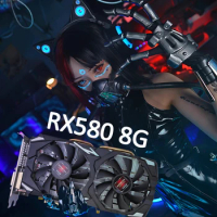 RX580 8G 256Bit 2048SP GDDR5 AMD GPU Graphics Cards Gamer RX580 Radeon 8GB Gaming Card placa de video