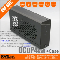 M2 OCuLink GPU Dock OCuP4GaN Case ReDriver Chip PCI-E 4.0 X4 M.2 NVME/OCuLink Adapter Laptop Mini PC External Graphics Card eGPU