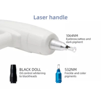 Beauty Machine Nd Yag Laser Handpiece With High-Energy Q-Switch Handle Included 3 Pcs Laser Treatment Head
