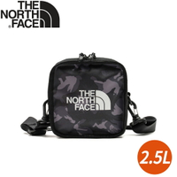 【The North Face 2.5L EXPLORE BARDU II 斜背包《黑灰迷彩》】3VWS/單肩背包/側背包