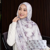Pashmina VIscose Printed - Pashmina Viscose Motif - Kiyora Shawl by Fasa Hijab Saphire