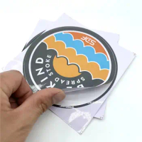 Custom UV Resist Printing Logo Label Die Cutting PVC Sticker Self-adhesive Waterproof Vinyl Die Cut Stickers