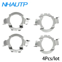 NHAUTP 4Pcs H7 LED Adapter Car Headlight Bulb Holder Retainer For BMW/Audi/Bens/VW/Buick/Nissan Qashqai