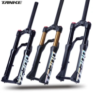 TANKE Mountain Bike Shock Absorber Air Fork Hard And Soft Adjustable Lock 20 " Folding Bike Small Wheel Diameter Disc Brake