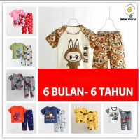 Bebe World Baju Tidur Baby Baju Tidur Budak Baju Kids Baby Clothes Cotton Blend Baby Pyjamas Short S