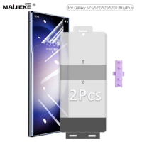 2PCS HD Front Hydrogel Film For Samsung Galaxy S23 Ultra S21 S22 Ultra S10 5G S9 Note 20 Ultra Note 10 Plus 9 8 Screen Protector