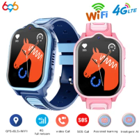 New 2.01" Kids 4G Smart Watch Video Call Voice Chat GPS WIFI LBS Location Assisted learning Intelligent Al Children Smartwatch