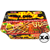 【明星食品】一平夜店炒麵泡麵杯麵 四杯入日本原裝進口 消夜宵夜點心即食麵下午茶零食露營美食(135gX4杯)